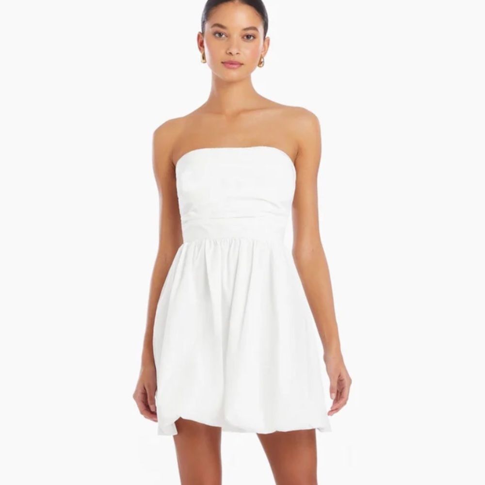 New Amanda Uprichard Oscar Mini Dress Medium White